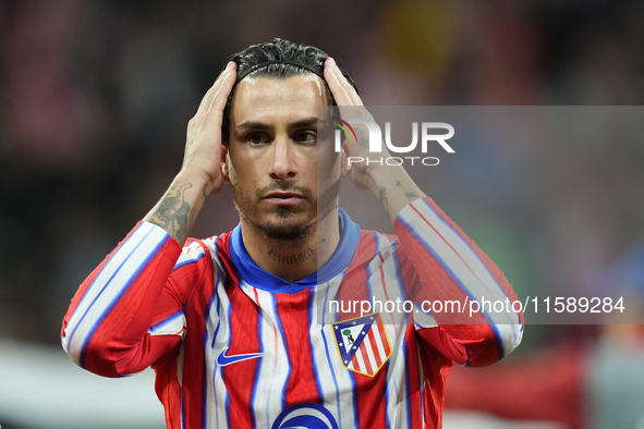 Jose Maria Gimenez centre-back of Atletico de Madrid and Uruguay prior the UEFA Champions League 2024/25 League Phase MD1 match between Atle...