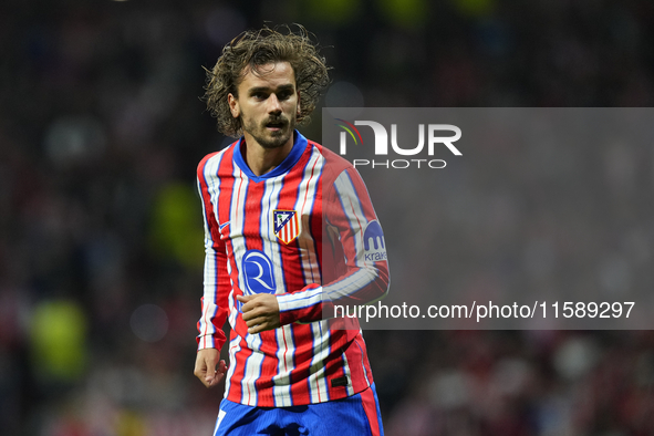 Antoine Griezmann second striker of Atletico de Madrid and France during the UEFA Champions League 2024/25 League Phase MD1 match between At...