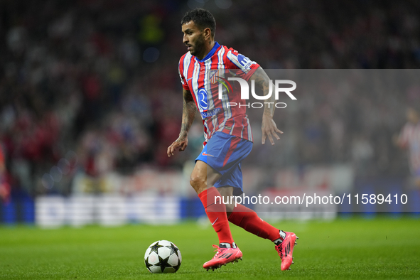 Angel Correa right winger of Atletico de Madrid and Argentina during the UEFA Champions League 2024/25 League Phase MD1 match between Atleti...