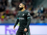 Mohamed Salah of Liverpool FC looks on during the UEFA Champions League 2024/25 League Phase MD1 match between AC Milan and Liverpool FC at...