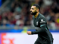 Mohamed Salah of Liverpool FC looks on during the UEFA Champions League 2024/25 League Phase MD1 match between AC Milan and Liverpool FC at...