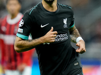 Dominik Szoboszlai of Liverpool FC looks on during the UEFA Champions League 2024/25 League Phase MD1 match between AC Milan and Liverpool F...