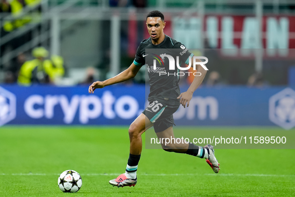 Trent Alexander-Arnold of Liverpool FC during the UEFA Champions League 2024/25 League Phase MD1 match between AC Milan and Liverpool FC at...