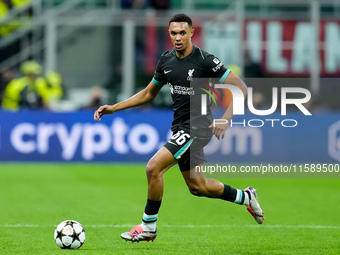 Trent Alexander-Arnold of Liverpool FC during the UEFA Champions League 2024/25 League Phase MD1 match between AC Milan and Liverpool FC at...