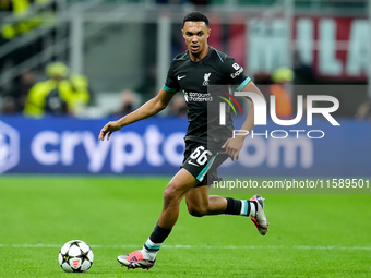 Trent Alexander-Arnold of Liverpool FC during the UEFA Champions League 2024/25 League Phase MD1 match between AC Milan and Liverpool FC at...