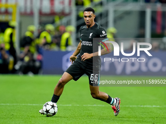 Trent Alexander-Arnold of Liverpool FC during the UEFA Champions League 2024/25 League Phase MD1 match between AC Milan and Liverpool FC at...