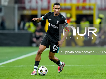 Trent Alexander-Arnold of Liverpool FC during the UEFA Champions League 2024/25 League Phase MD1 match between AC Milan and Liverpool FC at...