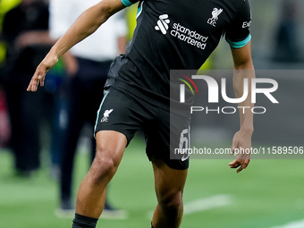 Trent Alexander-Arnold of Liverpool FC during the UEFA Champions League 2024/25 League Phase MD1 match between AC Milan and Liverpool FC at...