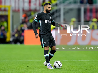 Mohamed Salah of Liverpool FC during the UEFA Champions League 2024/25 League Phase MD1 match between AC Milan and Liverpool FC at Stadio Sa...