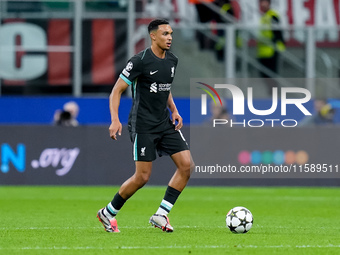 Trent Alexander-Arnold of Liverpool FC during the UEFA Champions League 2024/25 League Phase MD1 match between AC Milan and Liverpool FC at...