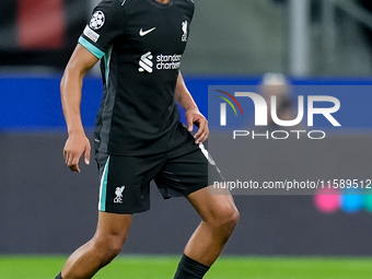 Trent Alexander-Arnold of Liverpool FC during the UEFA Champions League 2024/25 League Phase MD1 match between AC Milan and Liverpool FC at...