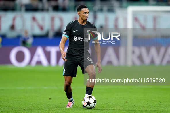 Trent Alexander-Arnold of Liverpool FC during the UEFA Champions League 2024/25 League Phase MD1 match between AC Milan and Liverpool FC at...