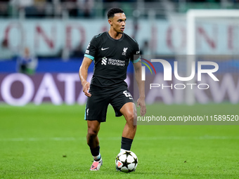 Trent Alexander-Arnold of Liverpool FC during the UEFA Champions League 2024/25 League Phase MD1 match between AC Milan and Liverpool FC at...