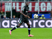 Ibrahima Konate' of Liverpool FC during the UEFA Champions League 2024/25 League Phase MD1 match between AC Milan and Liverpool FC at Stadio...