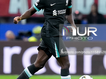 Ibrahima Konate' of Liverpool FC during the UEFA Champions League 2024/25 League Phase MD1 match between AC Milan and Liverpool FC at Stadio...