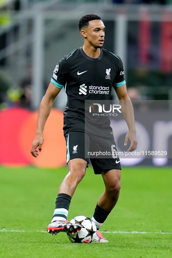 Trent Alexander-Arnold of Liverpool FC during the UEFA Champions League 2024/25 League Phase MD1 match between AC Milan and Liverpool FC at...