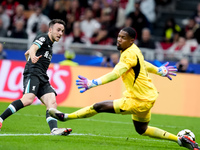 Diogo Jota of Liverpool FC during the UEFA Champions League 2024/25 League Phase MD1 match between AC Milan and Liverpool FC at Stadio San S...