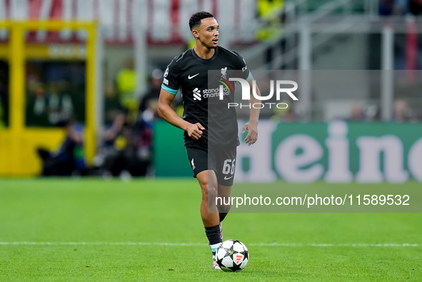 Trent Alexander-Arnold of Liverpool FC during the UEFA Champions League 2024/25 League Phase MD1 match between AC Milan and Liverpool FC at...