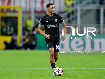 Trent Alexander-Arnold of Liverpool FC during the UEFA Champions League 2024/25 League Phase MD1 match between AC Milan and Liverpool FC at...