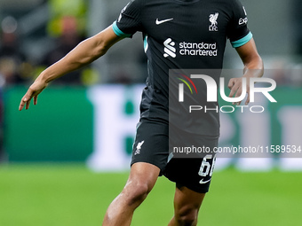 Trent Alexander-Arnold of Liverpool FC during the UEFA Champions League 2024/25 League Phase MD1 match between AC Milan and Liverpool FC at...