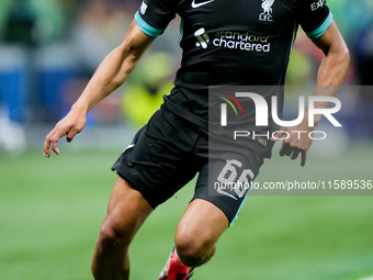 Trent Alexander-Arnold of Liverpool FC during the UEFA Champions League 2024/25 League Phase MD1 match between AC Milan and Liverpool FC at...