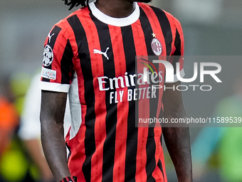 Rafael Leao of AC Milan looks on during the UEFA Champions League 2024/25 League Phase MD1 match between AC Milan and Liverpool FC at Stadio...