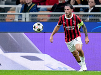 Davide Calabria of AC Milan during the UEFA Champions League 2024/25 League Phase MD1 match between AC Milan and Liverpool FC at Stadio San...