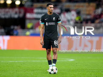 Trent Alexander-Arnold of Liverpool FC during the UEFA Champions League 2024/25 League Phase MD1 match between AC Milan and Liverpool FC at...