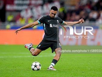 Trent Alexander-Arnold of Liverpool FC during the UEFA Champions League 2024/25 League Phase MD1 match between AC Milan and Liverpool FC at...