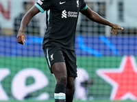 Ibrahima Konate' of Liverpool FC during the UEFA Champions League 2024/25 League Phase MD1 match between AC Milan and Liverpool FC at Stadio...