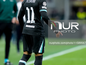 Mohamed Salah of Liverpool FC during the UEFA Champions League 2024/25 League Phase MD1 match between AC Milan and Liverpool FC at Stadio Sa...