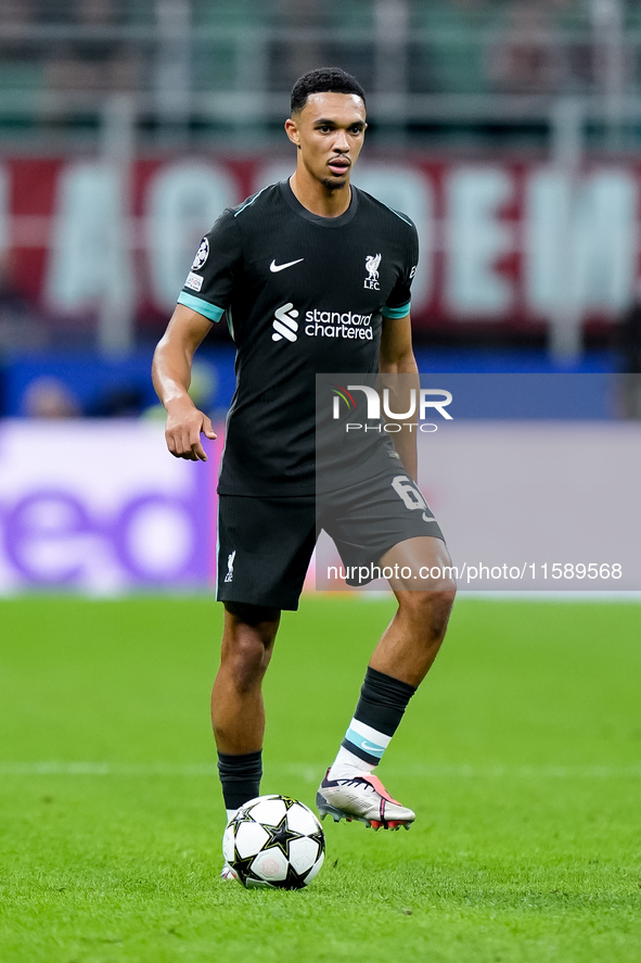 Trent Alexander-Arnold of Liverpool FC during the UEFA Champions League 2024/25 League Phase MD1 match between AC Milan and Liverpool FC at...