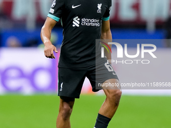 Trent Alexander-Arnold of Liverpool FC during the UEFA Champions League 2024/25 League Phase MD1 match between AC Milan and Liverpool FC at...