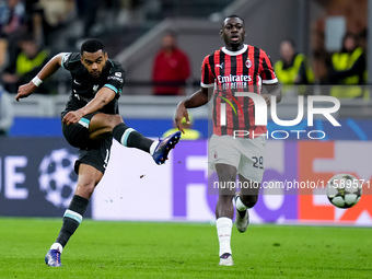 Cody Gakpo of Liverpool FC during the UEFA Champions League 2024/25 League Phase MD1 match between AC Milan and Liverpool FC at Stadio San S...