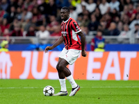 Youssouf Fofana of AC Milan during the UEFA Champions League 2024/25 League Phase MD1 match between AC Milan and Liverpool FC at Stadio San...