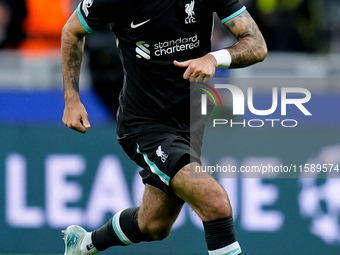 Dominik Szoboszlai of Liverpool FC during the UEFA Champions League 2024/25 League Phase MD1 match between AC Milan and Liverpool FC at Stad...