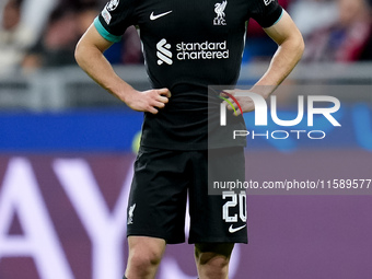 Diogo Jota of Liverpool FC during the UEFA Champions League 2024/25 League Phase MD1 match between AC Milan and Liverpool FC at Stadio San S...