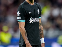 Dominik Szoboszlai of Liverpool FC looks on during the UEFA Champions League 2024/25 League Phase MD1 match between AC Milan and Liverpool F...