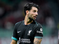 Dominik Szoboszlai of Liverpool FC looks on during the UEFA Champions League 2024/25 League Phase MD1 match between AC Milan and Liverpool F...