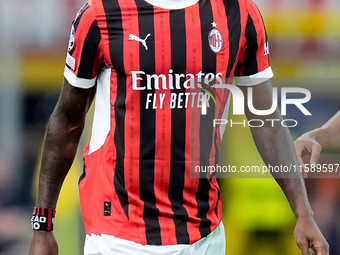 Rafael Leao of AC Milan looks on during the UEFA Champions League 2024/25 League Phase MD1 match between AC Milan and Liverpool FC at Stadio...