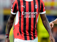 Rafael Leao of AC Milan looks on during the UEFA Champions League 2024/25 League Phase MD1 match between AC Milan and Liverpool FC at Stadio...