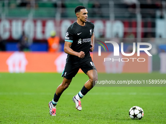 Trent Alexander-Arnold of Liverpool FC during the UEFA Champions League 2024/25 League Phase MD1 match between AC Milan and Liverpool FC at...