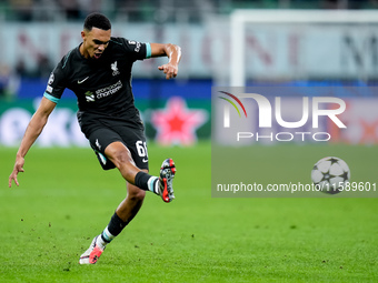 Trent Alexander-Arnold of Liverpool FC during the UEFA Champions League 2024/25 League Phase MD1 match between AC Milan and Liverpool FC at...