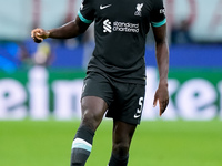 Ibrahima Konate' of Liverpool FC during the UEFA Champions League 2024/25 League Phase MD1 match between AC Milan and Liverpool FC at Stadio...