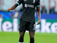 Ibrahima Konate' of Liverpool FC during the UEFA Champions League 2024/25 League Phase MD1 match between AC Milan and Liverpool FC at Stadio...