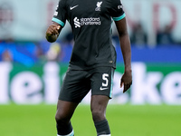 Ibrahima Konate' of Liverpool FC during the UEFA Champions League 2024/25 League Phase MD1 match between AC Milan and Liverpool FC at Stadio...