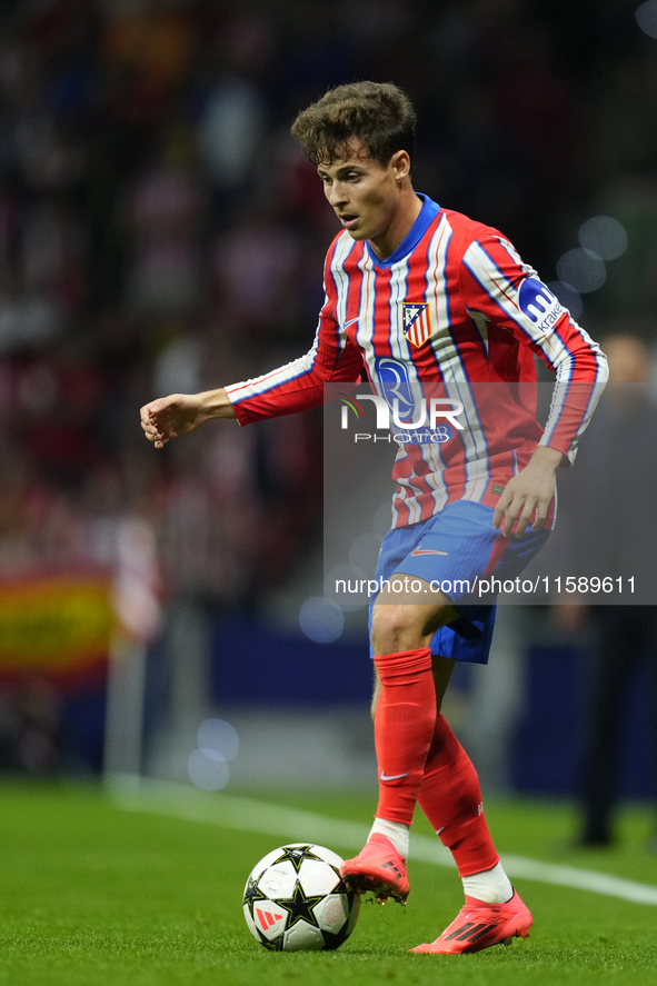 Rodrigo Riquelme left winger of Atletico de Madrid and Spain during the UEFA Champions League 2024/25 League Phase MD1 match between Atletic...