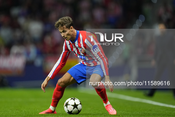 Rodrigo Riquelme left winger of Atletico de Madrid and Spain during the UEFA Champions League 2024/25 League Phase MD1 match between Atletic...