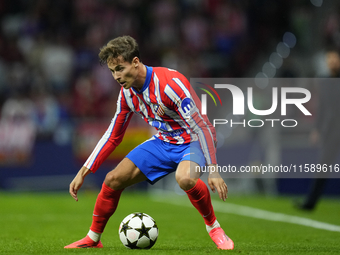 Rodrigo Riquelme left winger of Atletico de Madrid and Spain during the UEFA Champions League 2024/25 League Phase MD1 match between Atletic...