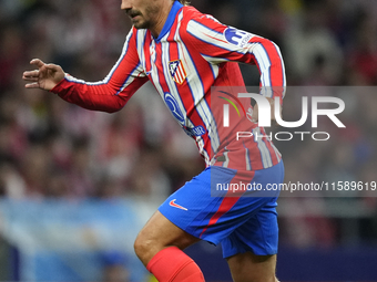 Antoine Griezmann second striker of Atletico de Madrid and France during the UEFA Champions League 2024/25 League Phase MD1 match between At...